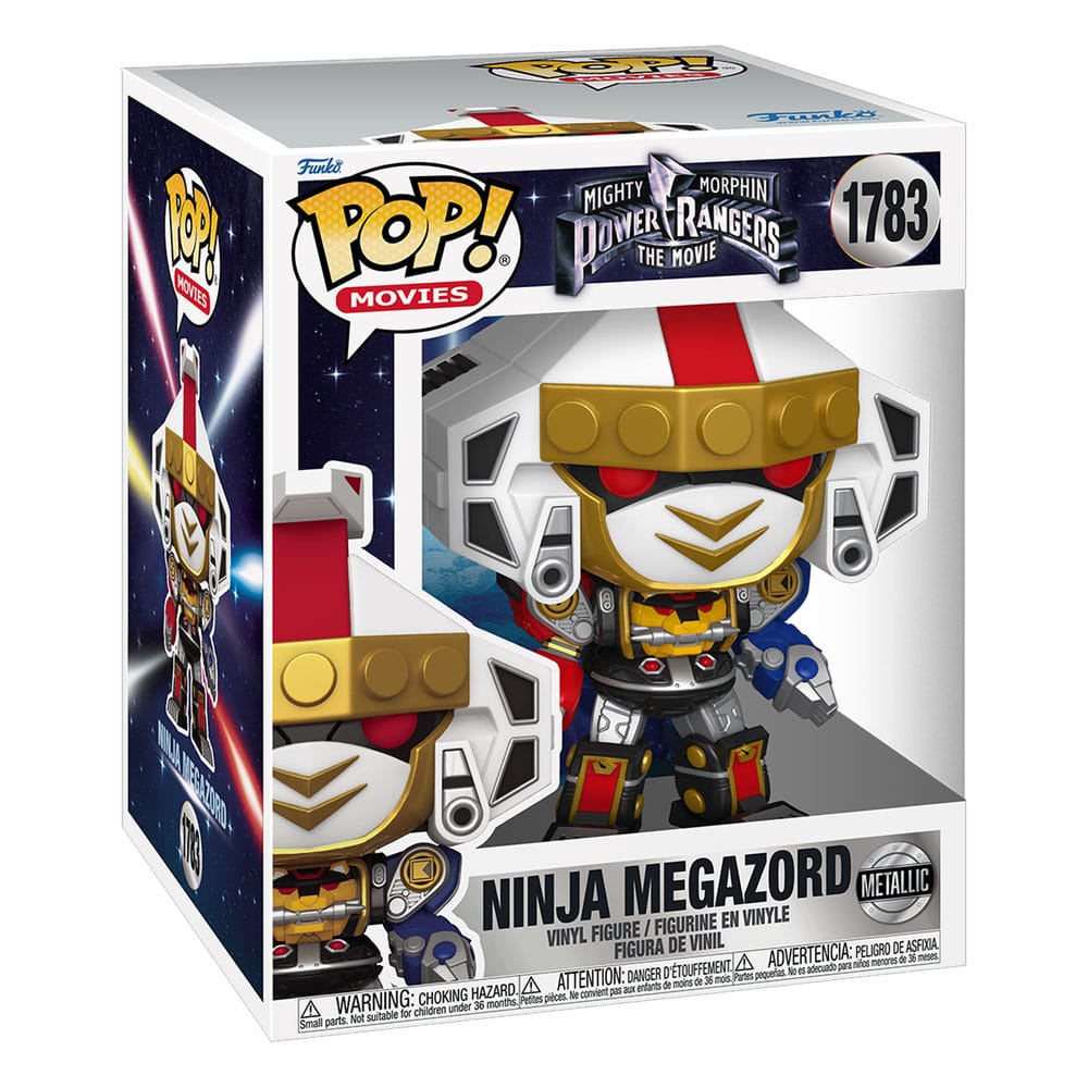 Funko POP! Super Sized Mighty Morphin Power Rangers The Movie - Ninja Megazord (Metallic) (#1783) figure