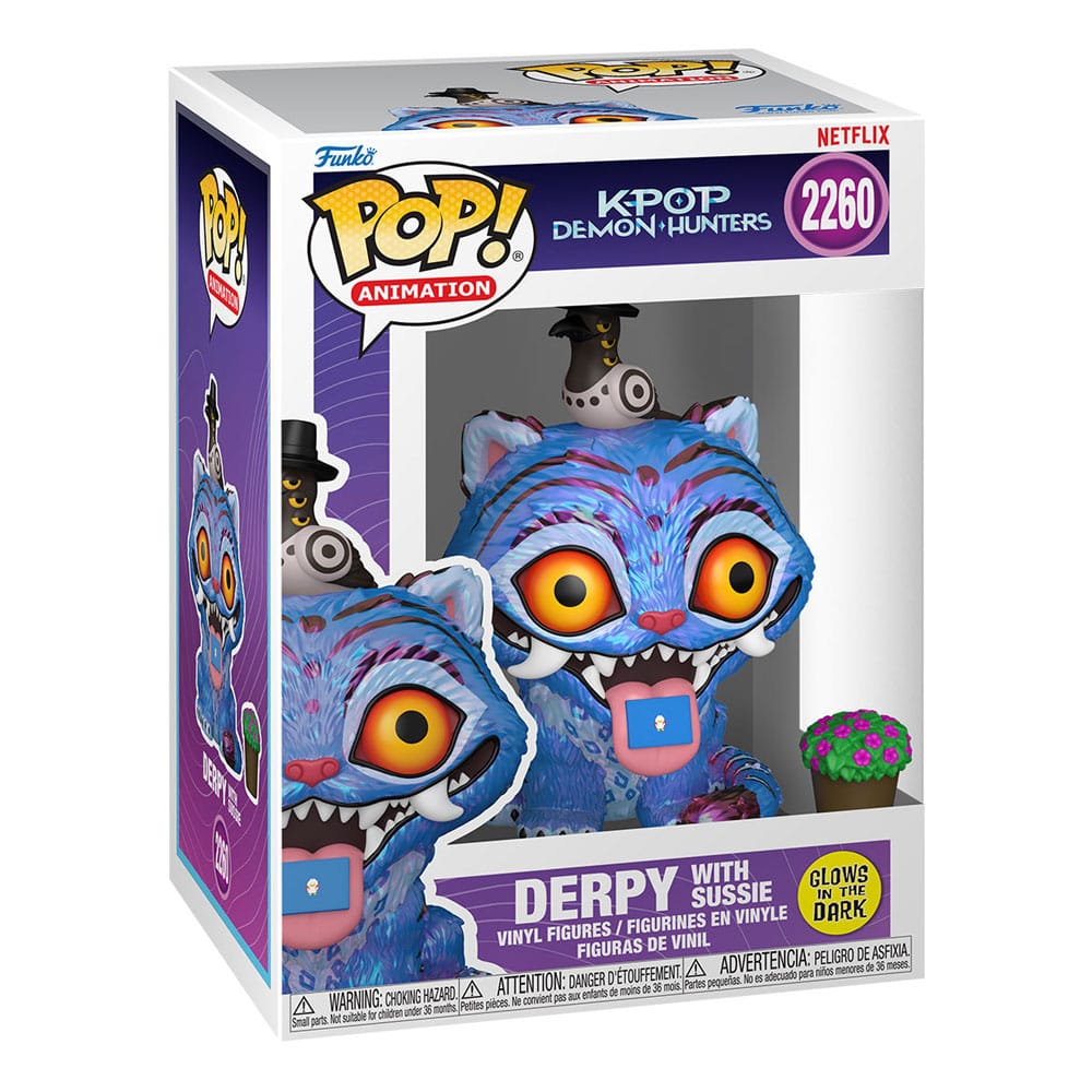 Funko POP! KPop Demon Hunters – Derpy with Sussie (#2260) figure GLOWS IN THE DARK