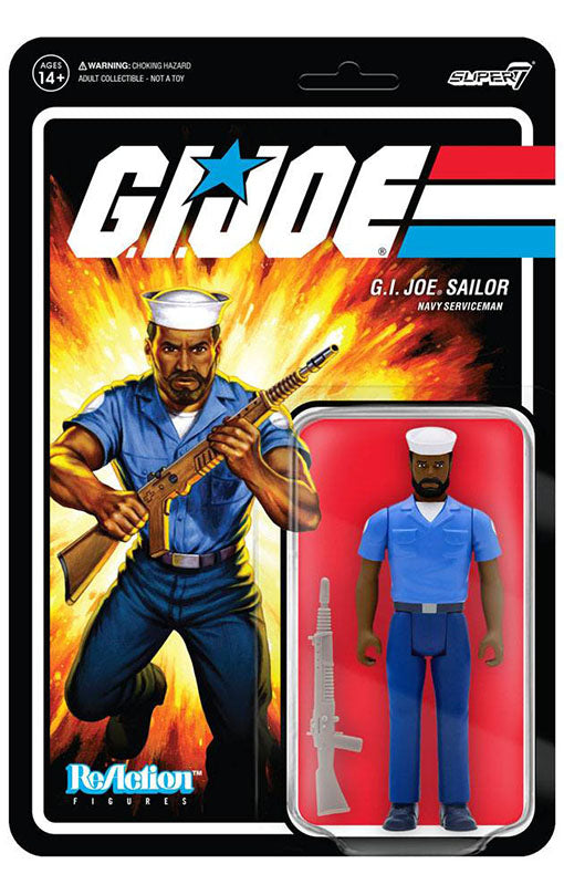 G.I. Joe ReAction Blueshirt Beard (Dark Brown) figure