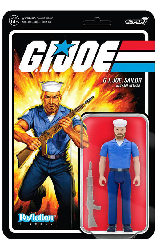 G.I. Joe ReAction Blueshirt Beard (Pink) figure