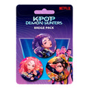 KPop Demon Hunters Pin-Back Buttons 3-Pack