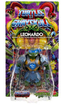 MOTU x TMNT Turtles of Grayskull Action Figure Reptile Wars Leonardo 14 cm