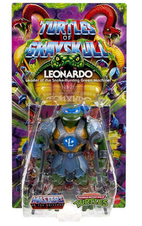 MOTU x TMNT Turtles of Grayskull Action Figure Reptile Wars Leonardo 14 cm