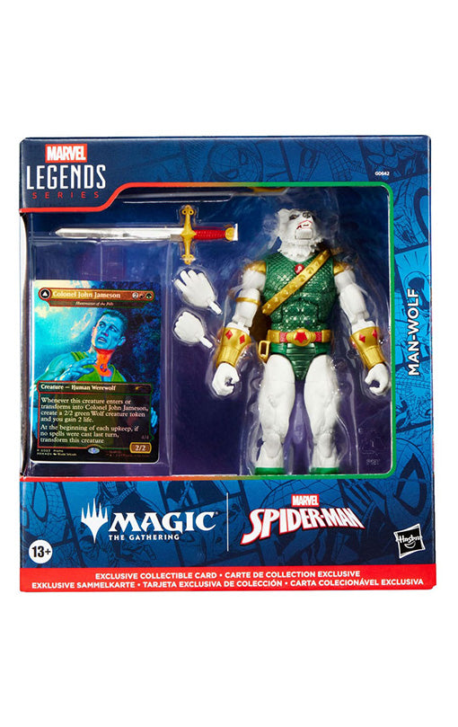 Marvel Legends Magic: The Gathering Action Figure Man-Wolf (plus Exclusive Foil Card) 15 cm