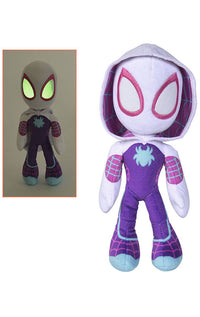 Marvel Plush Figure Glow In The Dark Eyes Ghost Spider