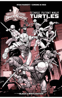 Mighty Morphin Power Rangers/Teenage Mutant Ninja Turtles Black &amp; White Edition HC