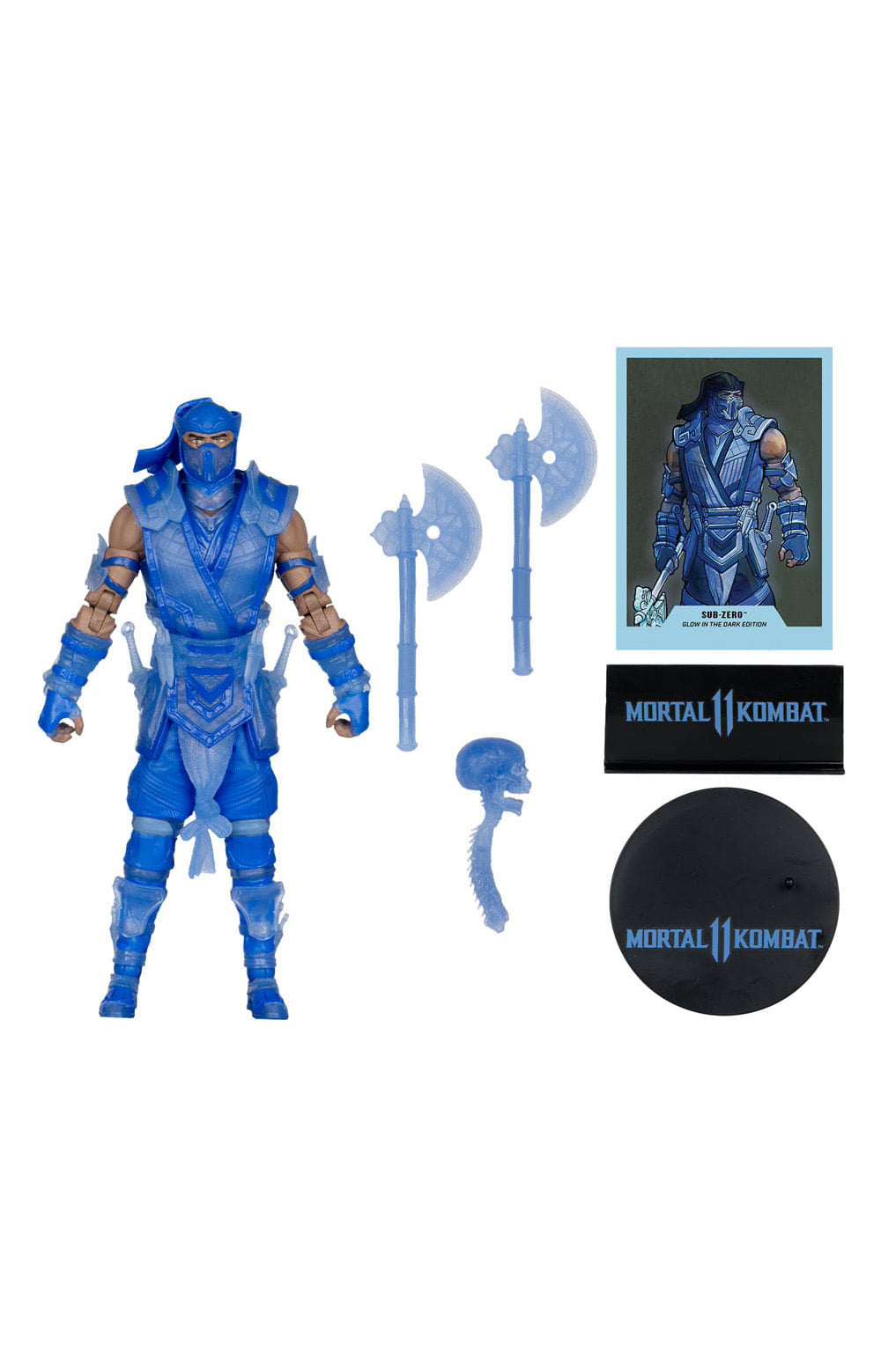 Mortal Kombat Action Figure Glow in the Dark Edition Sub-Zero (Gold Label) 18 cm