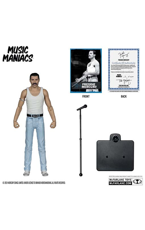 Music Maniacs Rock Action Figure Freddy Mercury 15 cm