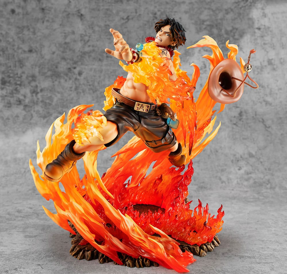 One Piece P.O.P NEO-Maximum PVC Statue Portgas D. Ace 15th Anniversary Super Limited Reprint Ver. 23 cm