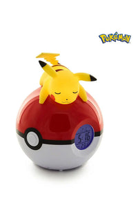 Pokémon Alarm Clock Pokeball with Light Pikachu 18 cm