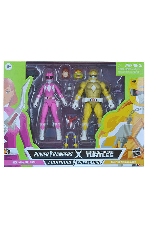 Power Rangers x TMNT Lightning Collection Morphed April O´Neil &amp; Michelangelo 2-pack figure