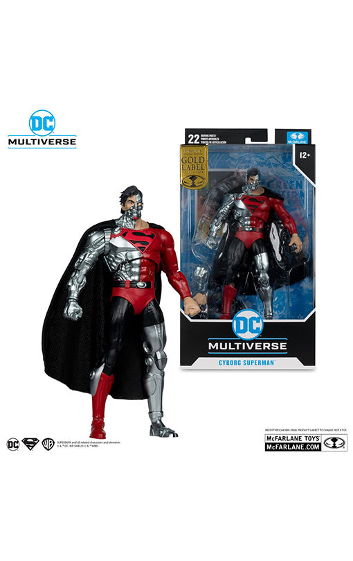 Revenge of the Green Lanterns DC Multiverse Action Figure Cyborg Superman (Gold Label) 18 cm