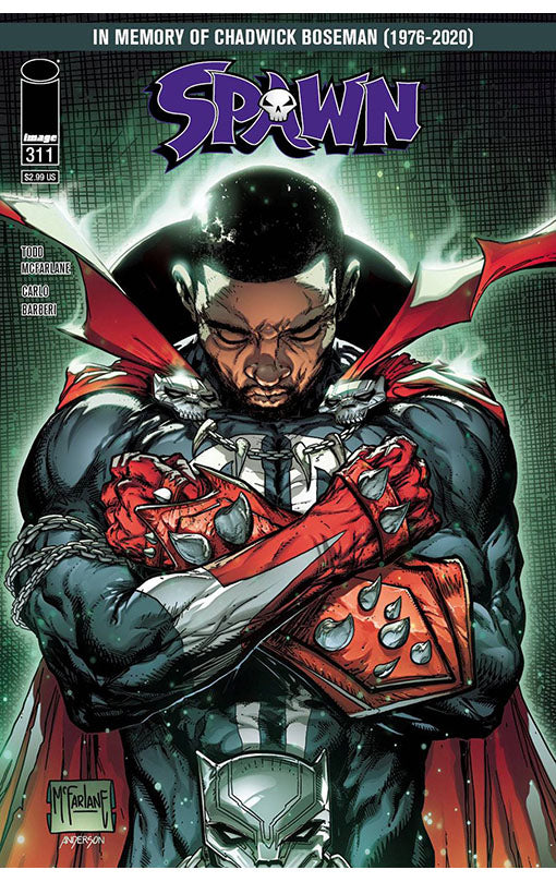 Spawn #311 Chadwick Boseman cover