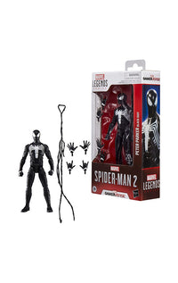 Spider-Man 2 Marvel Legends Gamerverse Action Figure Peter Parker (Black Suit) 15 cm