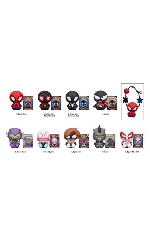 Spider-Man Charm 3D PVC Bag Clips BLIND BOX