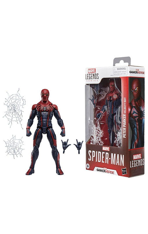 Spider-Man Marvel Legends Gamerverse Action Figure Peter Parker Velocity Suit 15 cm