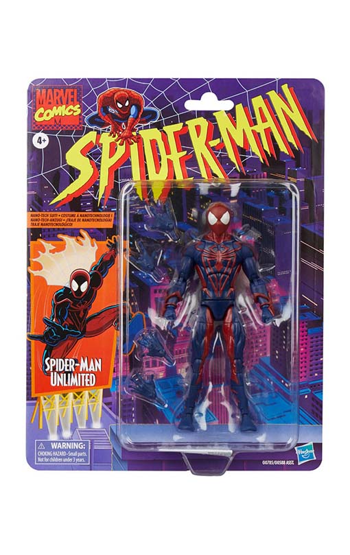 Spider-Man Marvel Legends Retro Action Figure Spider-Man Unlimited 15 cm