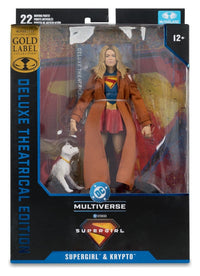 Supergirl (2026) DC Theatrical Deluxe Edition Action Figure Supergirl & Krypto (Gold Label) 17 cm
