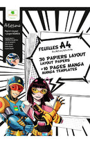Sycomore Artissimo: Φύλλα Ζωγραφικής Α4 (30 Layout + 10 Manga Templates)