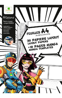 Sycomore Artissimo: Φύλλα Ζωγραφικής Α4 (30 Layout + 10 Manga Templates)