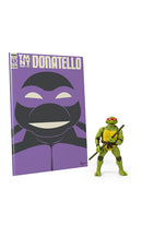 Teenage Mutant Ninja Turtles BST AXN x IDW Action Figure & Comic Book Donatello Exclusive 13 cm