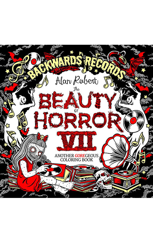 The Beauty of Horror 7 Backwards Records Coloring Book tp