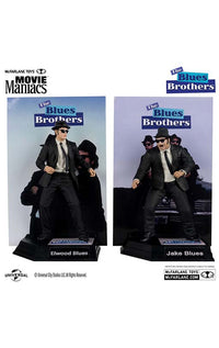The Blues Brothers Movie Maniacs PVC Statue 2-Pack Jake & Elwood Blues (Gold Label) 15 cm
