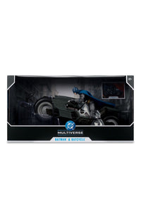 The Flash DC Multiverse Vehicle Batcycle with Batman