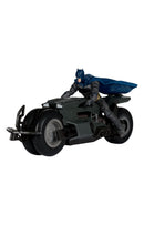 The Flash DC Multiverse Vehicle Batcycle with Batman