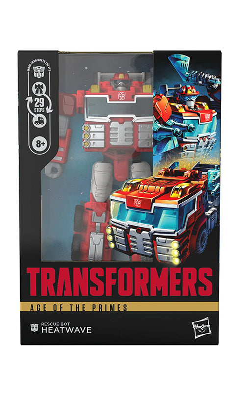 Transformers Age of the Primes Voyager Class Action Figure Rescue Bot Heatwave 18 cm