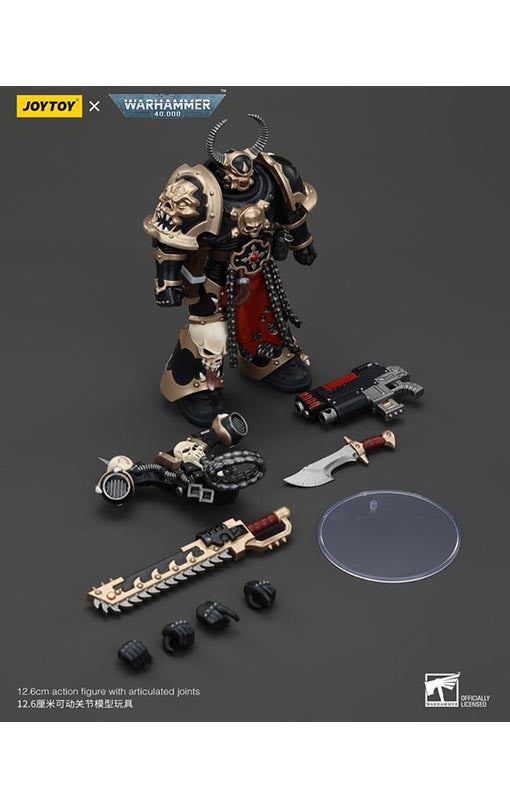 Warhammer 40k Actionfigur Chaos Space Marines Black Legion Chosen with Combi-melta and chainsword 20 cm