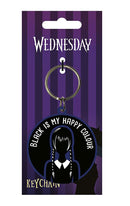 Wednesday Rubber Keychain Happy Colour