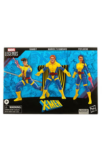 X-Men 60th Anniversary Marvel Legends Action Figure 3-Pack Gambit, Marvel's Banshee, Psylocke 15 cm