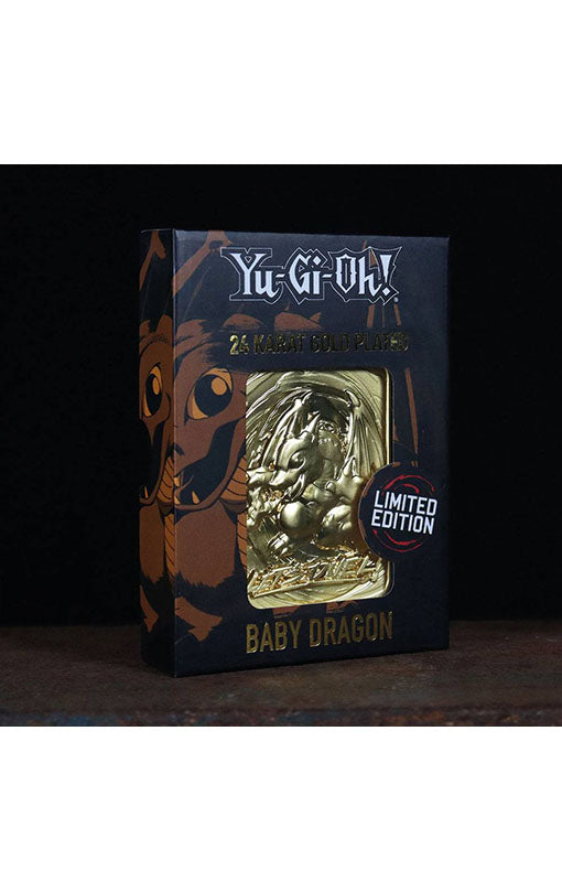 Yu-Gi-Oh! Replica Card Baby Dragon (gold plated)