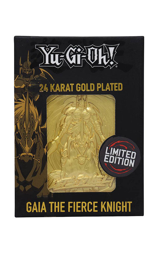 Yu-Gi-Oh! Replica Card Gaia the Fierce Knight (gold plated)
