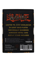 Yu-Gi-Oh! Replica Card Summoned Skull (gold plated)