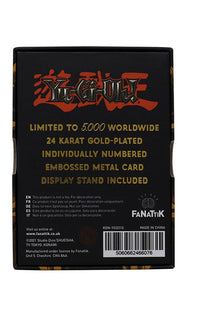 Yu-Gi-Oh! Replica Card Summoned Skull (gold plated)