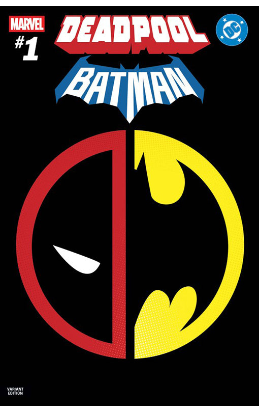 Marvel/DC Deadpool/Batman (Insignia Mashup Cover)