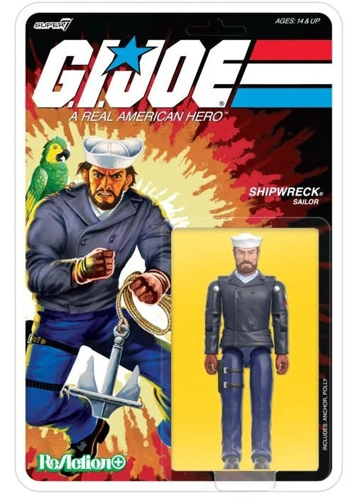 G.I. Joe ReAction+ Action Figure Shipwreck (Peacoat) (Cartoon) 10 cm