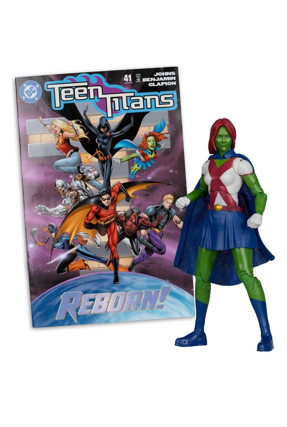 DC Direct Page Punchers Action Figure Miss Martian (Teen Titans #41) (Red Platinum Edition) 17 cm