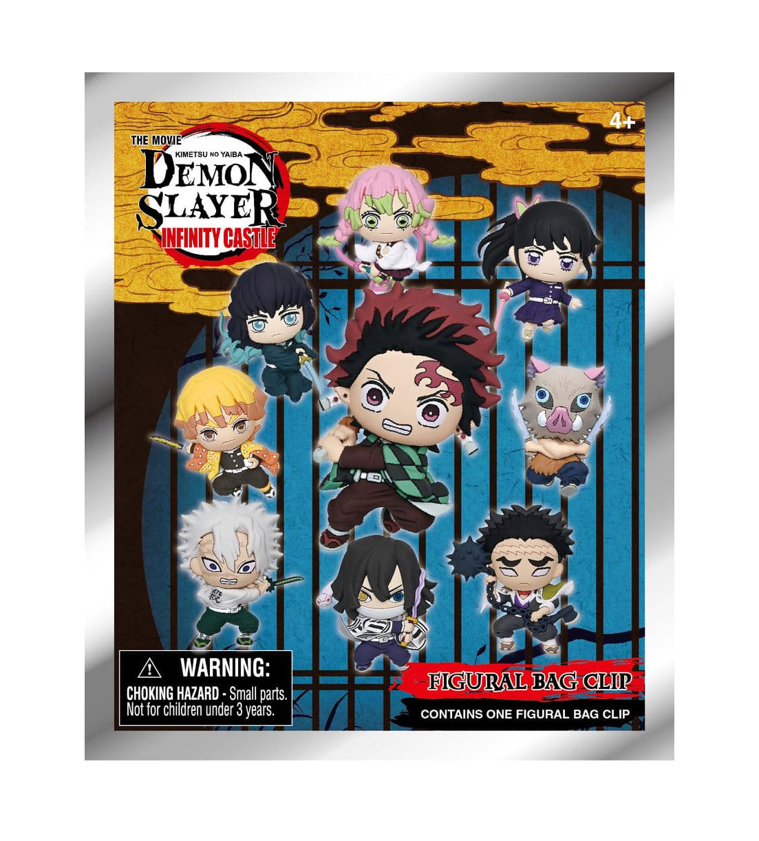 Demon Slayer 3D Foam Bag Clips Infinity Castle Serie 1
