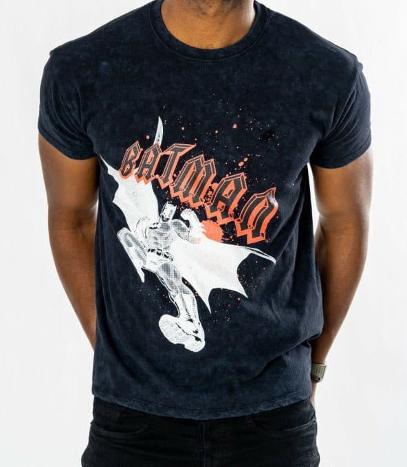Batman T-Shirt Rock Acid Wash