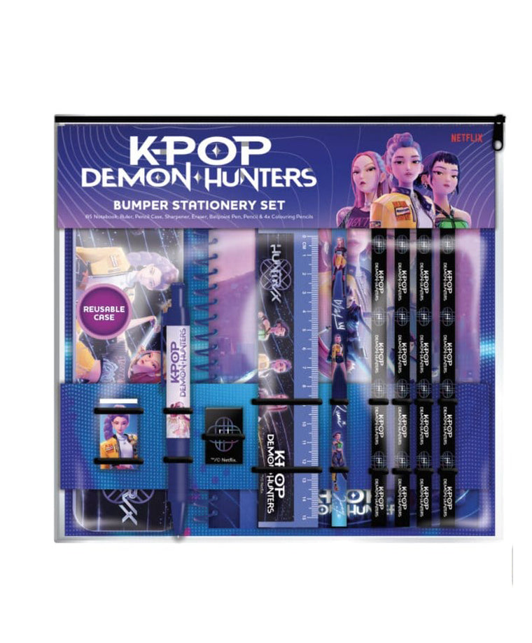 KPop Demon Hunters 12-Piece Stationery Set A5 Bumper